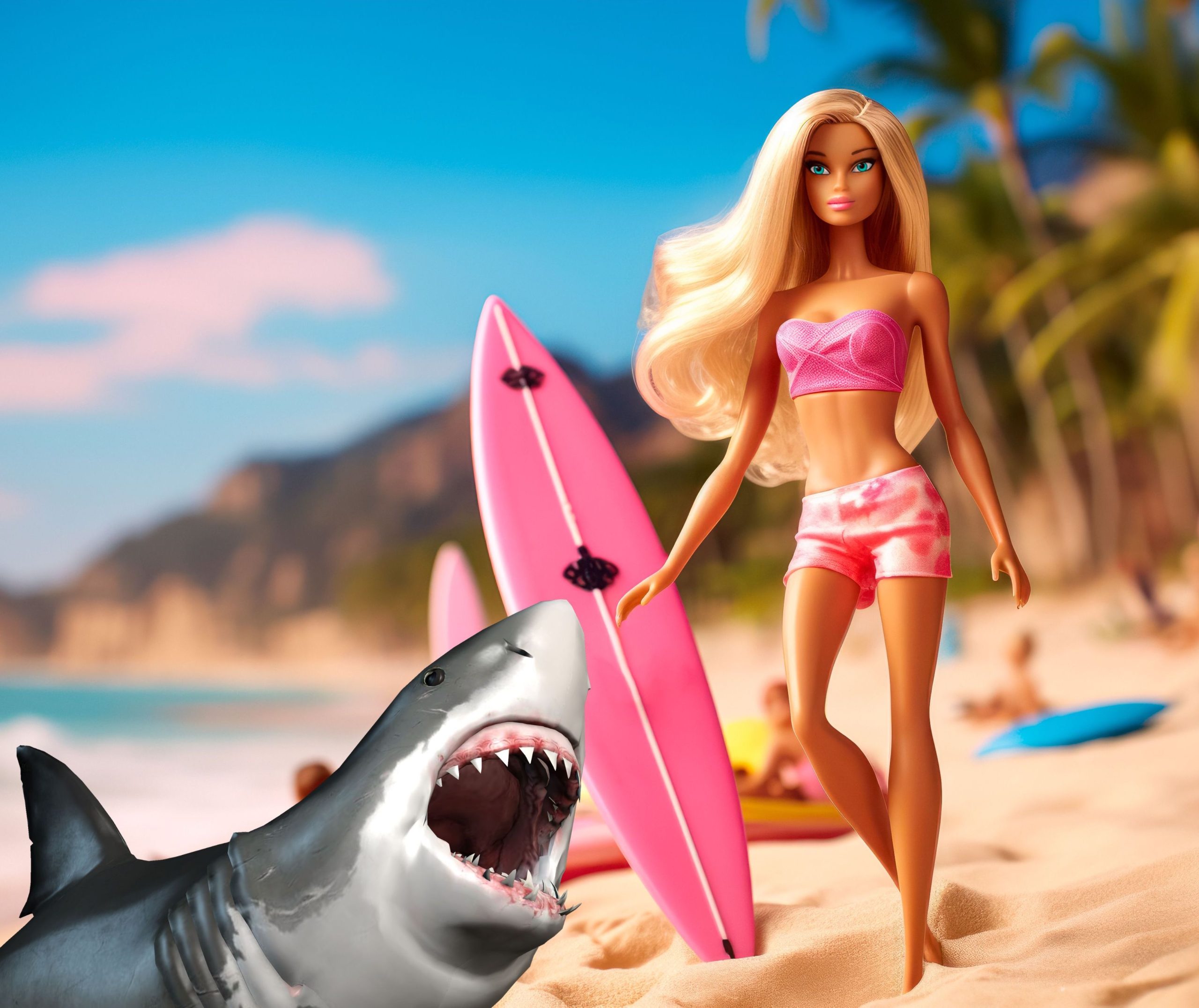 Shark barbie cheap